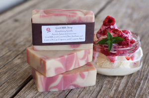 Raspberry Vanilla Goat Milk Soap