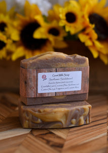 Sunflower Sandalwood Goat Milk Soap