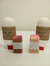 Load image into Gallery viewer, 2 oz Goat Milk Lotion with Guest Sized Goat Milk Soap Gift Set