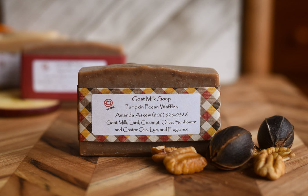 Pumpkin Pecan Waffles Goat Milk Soap